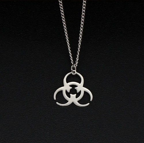 Biohazard symbol anhänger - symbol,