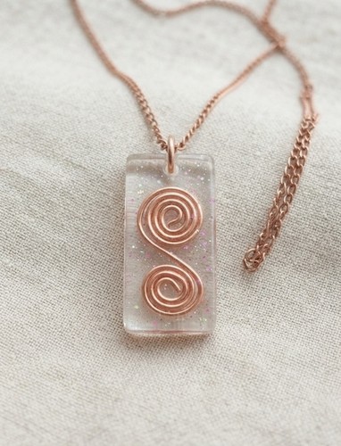Kupfer spirale amulett - kupfer-spirale,