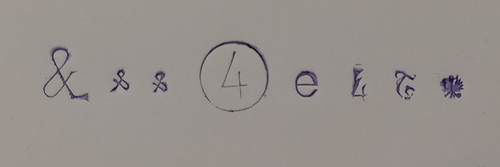 Alte schlagstempel symbole - symbole, &