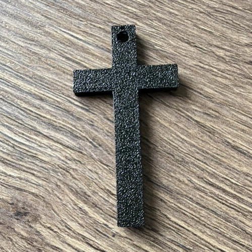 Schwarzer kreuz anhänger ohne - schwarzer,